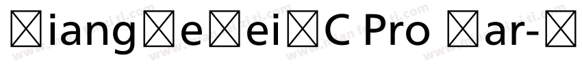 XiangHeHeiSC Pro Var字体转换
